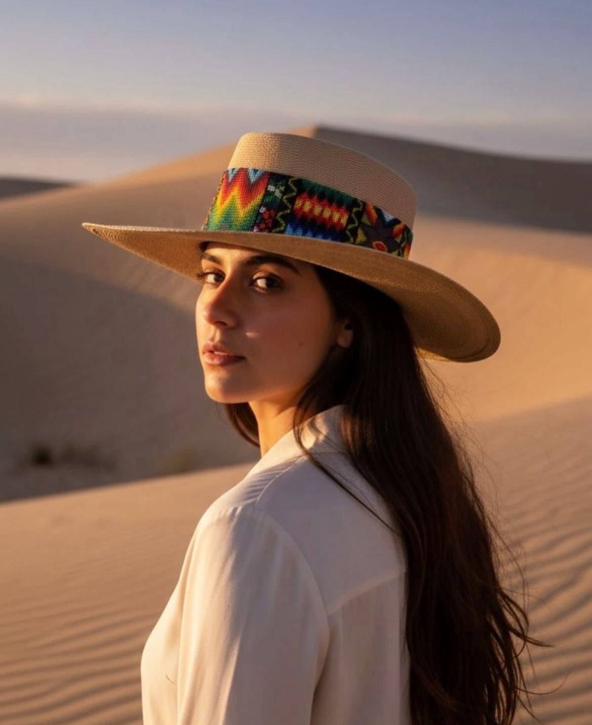 Ethical artisan-made Huichol Luxe Hat